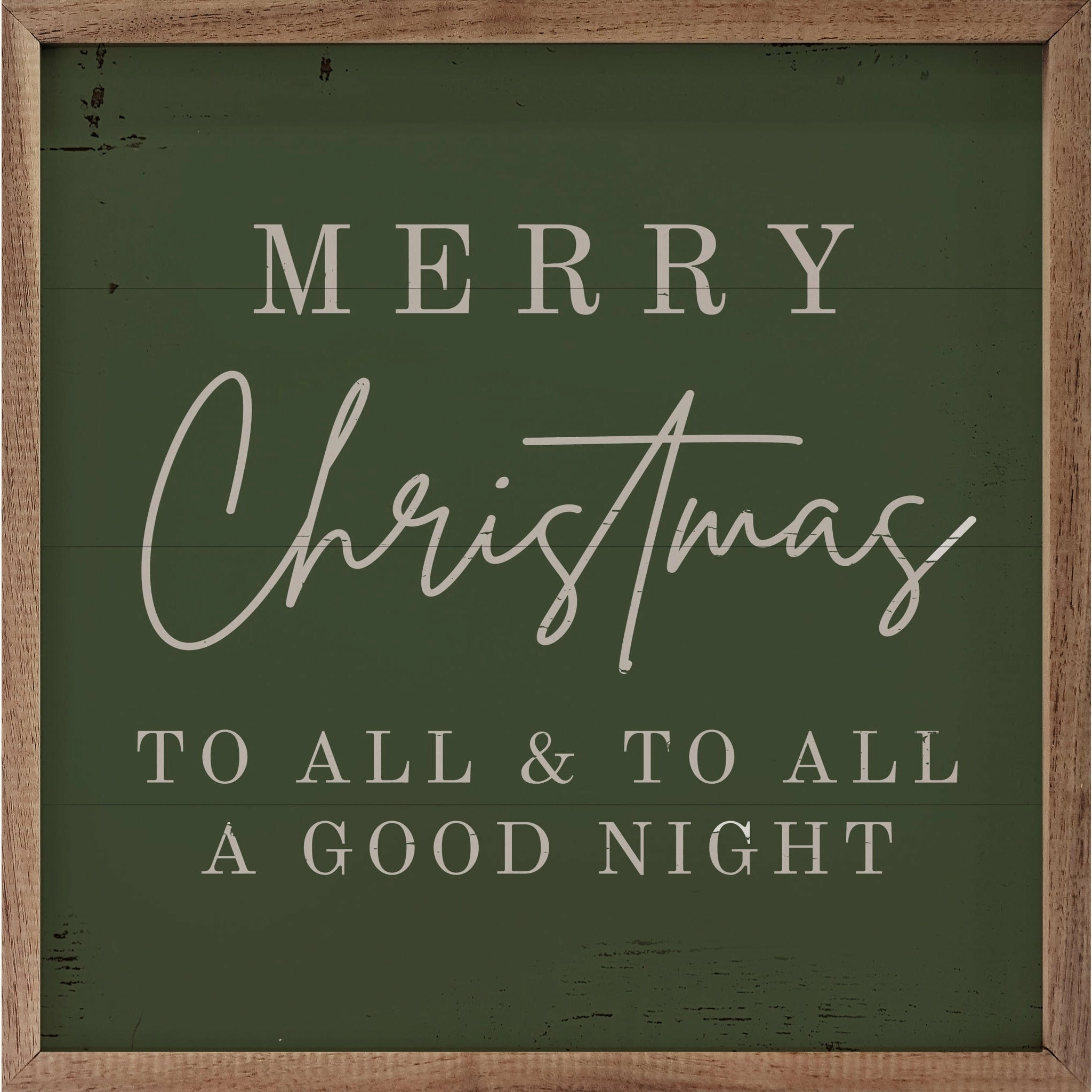Merry Christmas To All Wood Framed Print 