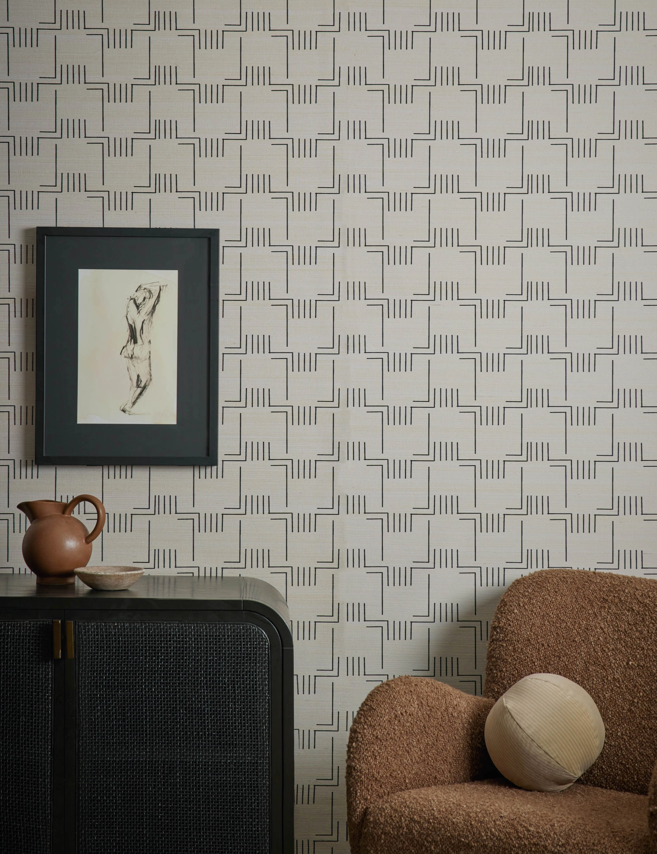 Mesa Grasscloth Wallpaper by lan Byrd