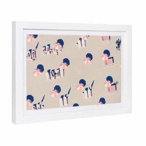 Miami Pink Umbrellas Mini Framed Print by Gray Malin 