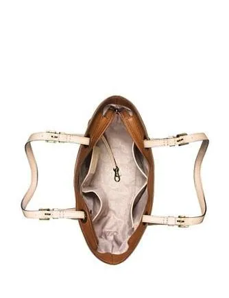 Michael Michael Kors Bedford Leather Zip Pocket Tote Michael Kors Bags