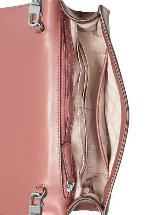 Michael Michael Kors Bellamie Polished Leather Clutch Michael Kors Bags