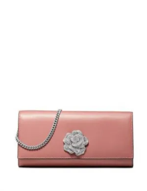 Michael Michael Kors Bellamie Polished Leather Clutch Michael Kors Bags