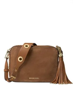 Michael Michael Kors Brooklyn Suede Large Camera Bag Michael Kors Bags