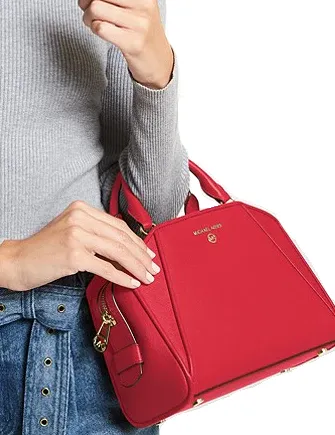 Michael Michael Kors Cleo Small Saffiano Leather Satchel Michael Kors Bags