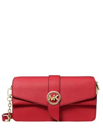 Michael Michael Kors Greenwich Medium Saffiano Leather Shoulder Bag Michael Kors Bags