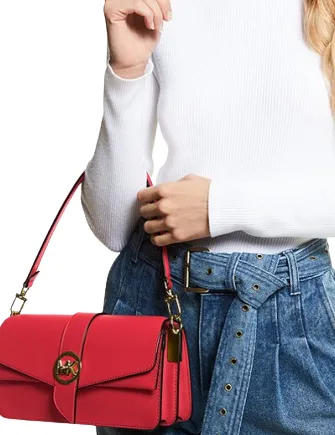 Michael Michael Kors Greenwich Medium Saffiano Leather Shoulder Bag Michael Kors Bags