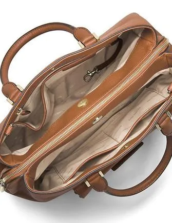 Michael Michael Kors Haley Large Leather Satchel Michael Kors Bags