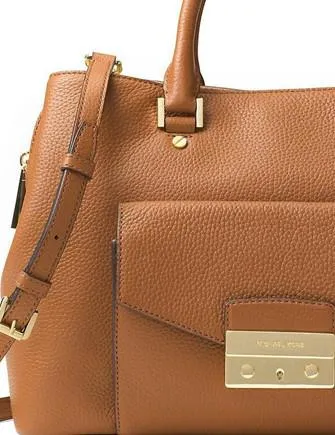 Michael Michael Kors Haley Large Leather Satchel Michael Kors Bags