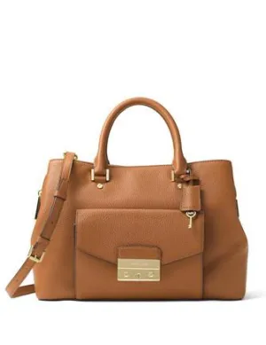 Michael Michael Kors Haley Large Leather Satchel Michael Kors Bags