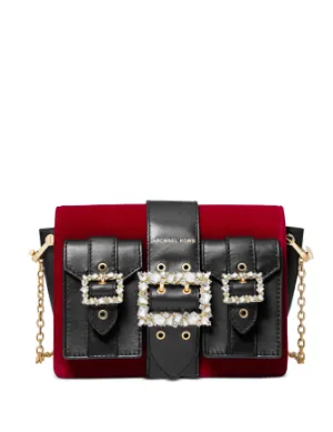 Michael Michael Kors Hayden Medium Leather Pocket Messenger Michael Kors Bags