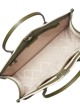 Michael Michael Kors Heidi Large Stripe Canvas Tote Bag Michael Kors Bags