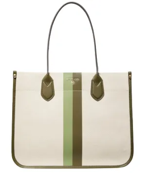 Michael Michael Kors Heidi Large Stripe Canvas Tote Bag Michael Kors Bags