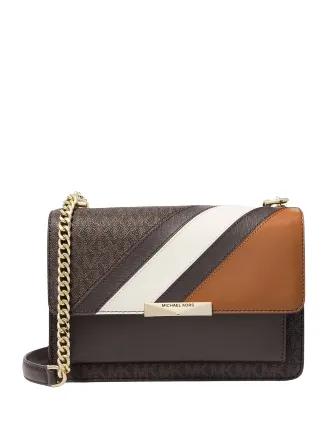 Michael Michael Kors Jade Large Signature Gusset Shoulder Bag Michael Kors Bags