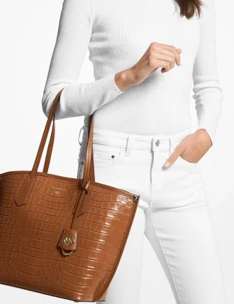 Michael Michael Kors Jane Leather Tote Michael Kors Bags