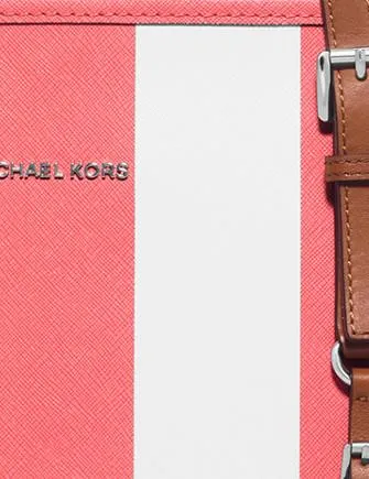 Michael Michael Kors Jet Set Travel Stripe Medium Travel Tote Michael Kors Bags