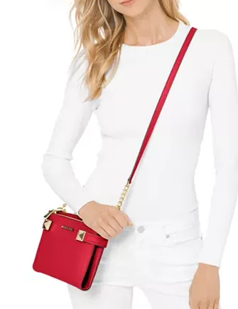 Michael Michael Kors Karla Leather East West Crossbody Michael Kors Bags