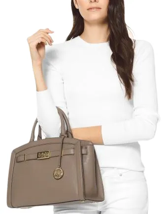 Michael Michael Kors Karson Pebble Leather Satchel Michael Kors Bags
