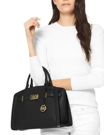 Michael Michael Kors Karson Pebble Leather Satchel Michael Kors Bags