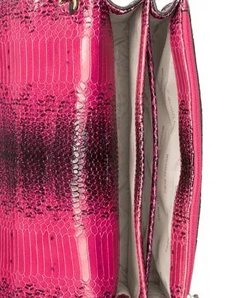 Michael Michael Kors Large Gusset Snakeskin Crossbody Michael Kors Bags