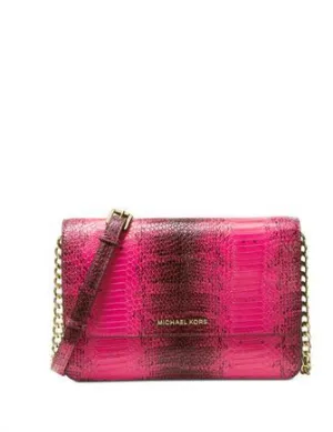Michael Michael Kors Large Gusset Snakeskin Crossbody Michael Kors Bags