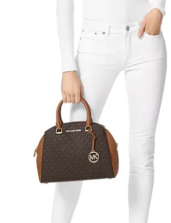Michael Michael Kors Maxine Signature Logo Dome Satchel Michael Kors Bags