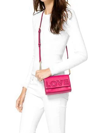 Michael Michael Kors Ruby Medium Love Clutch Crossbody Michael Kors Bags