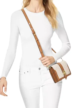 Michael Michael Kors Signature Charm Triple Gusset Crossbody Michael Kors Bags