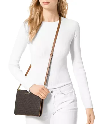 Michael Michael Kors Signature Double Pouch Crossbody Michael Kors Bags
