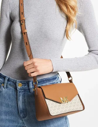Michael Michael Kors Sylvia Signature Small Messenger Bag Michael Kors Bags