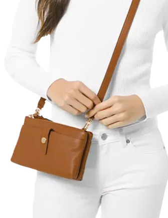 Michael Michael Kors Tab Leather Crossbody Bag Michael Kors Bags