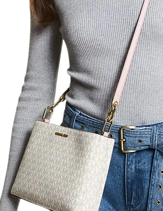 Michael Michael Kors Trisha Medium Logo Crossbody Bag Michael Kors Bags