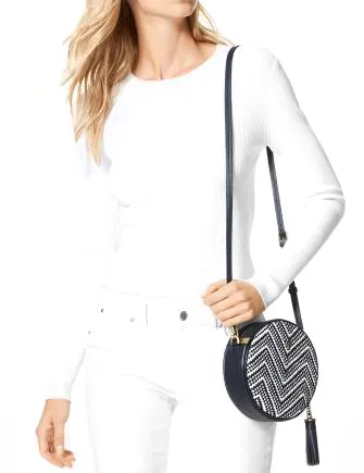 Michael Michael Kors Woven Chevron Canteen Bag Michael Kors Bags