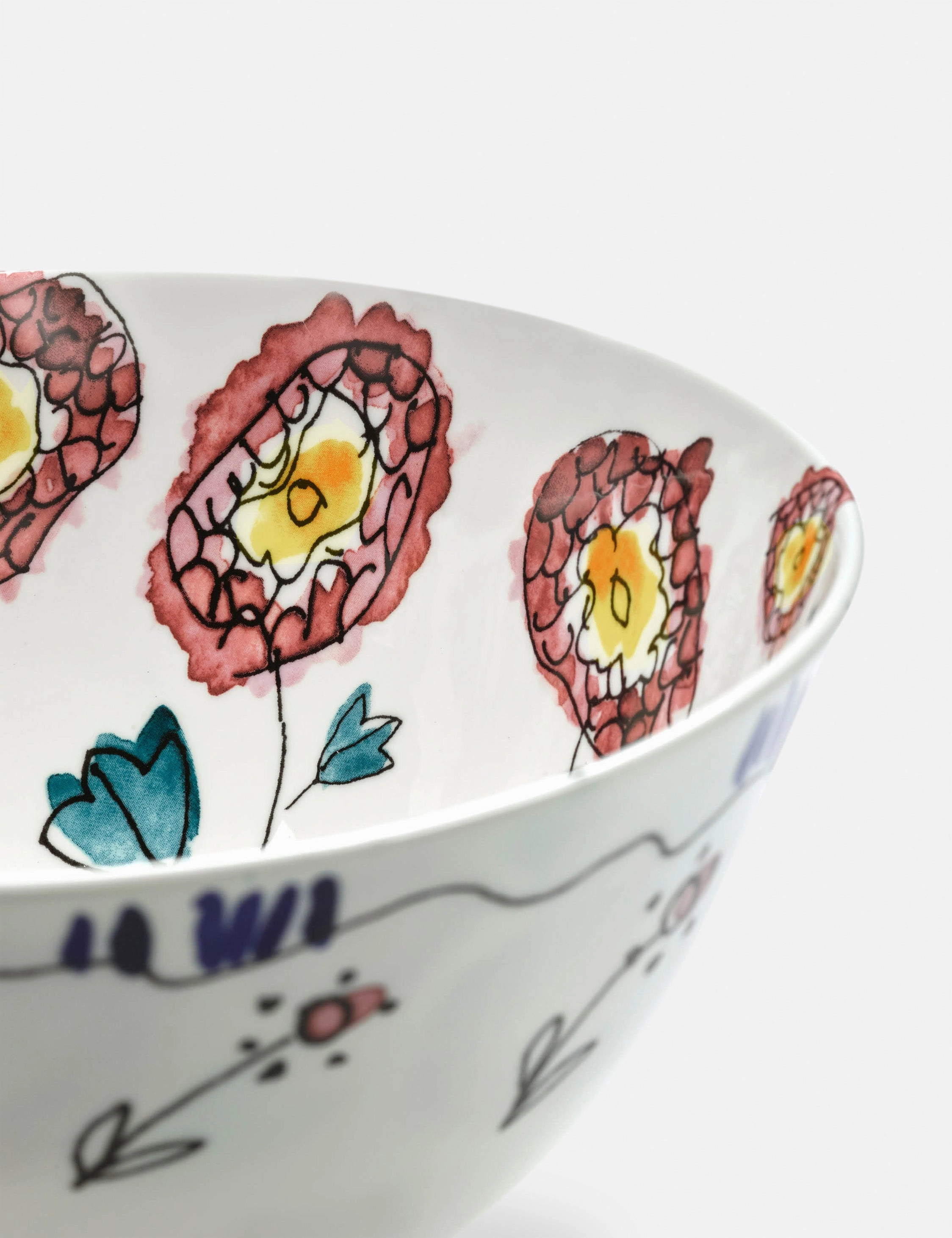 Midnight Flowers Dinnerware by Marni x Serax