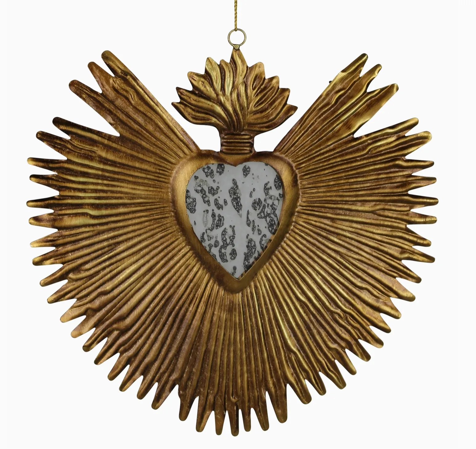Milagro Heart Mirror Ornament 