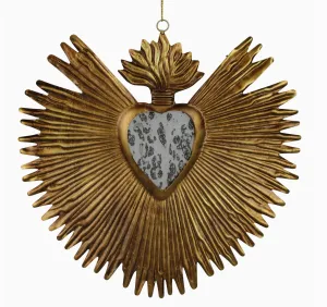 Milagro Heart Mirror Ornament 