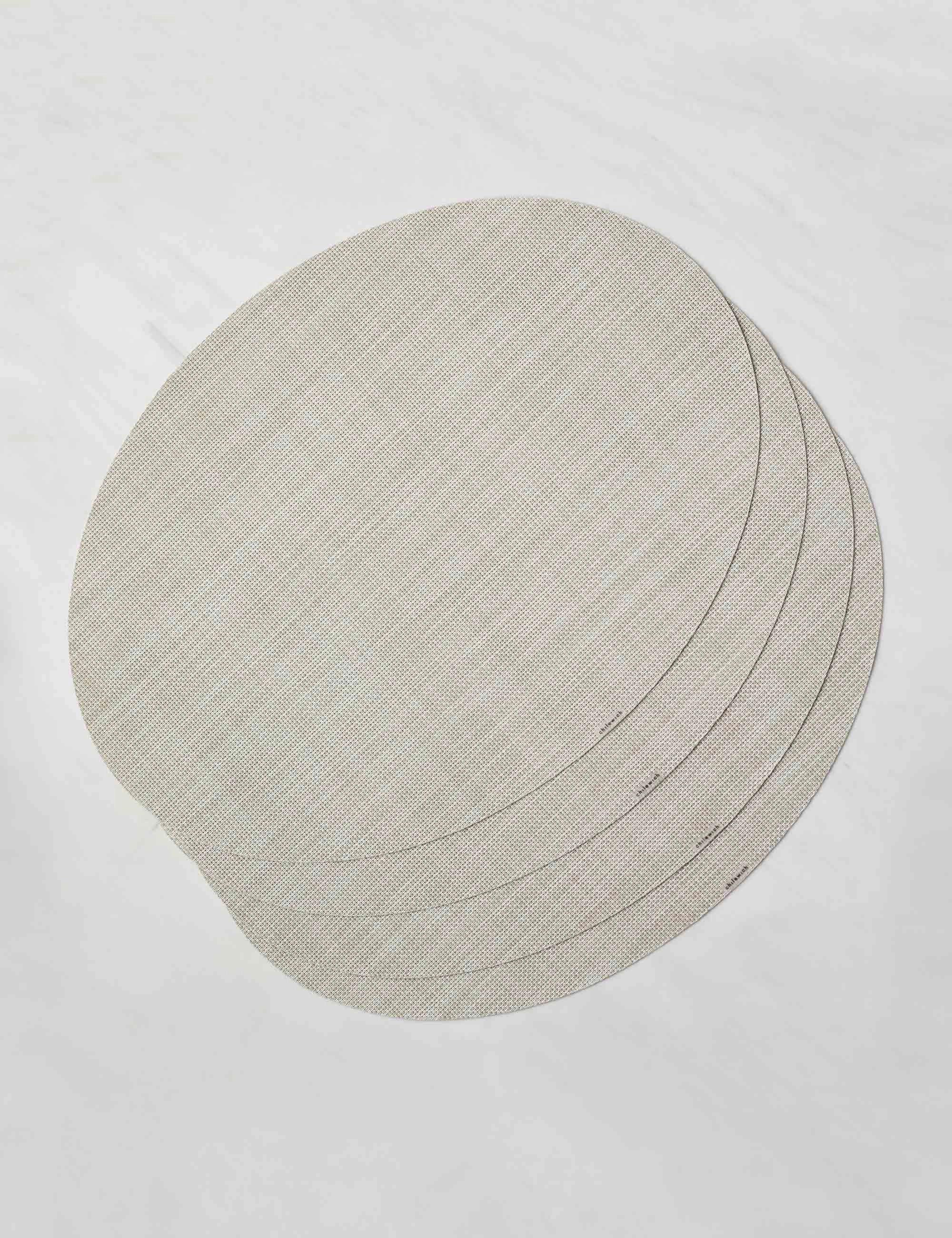 Mini Basketweave Oval Placemat (Set of 4) by Chilewich