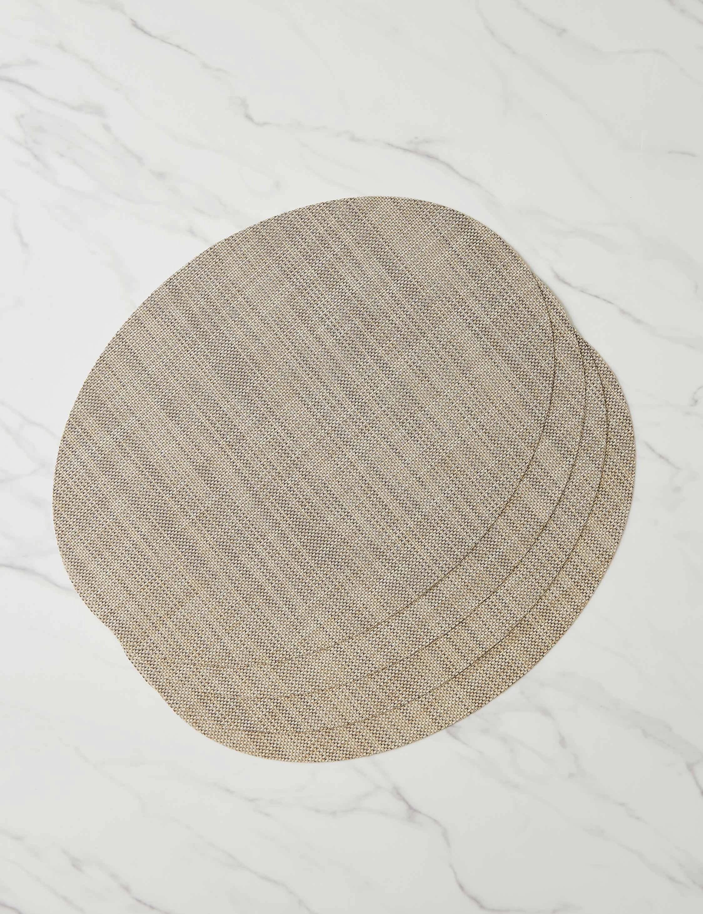 Mini Basketweave Oval Placemat (Set of 4) by Chilewich