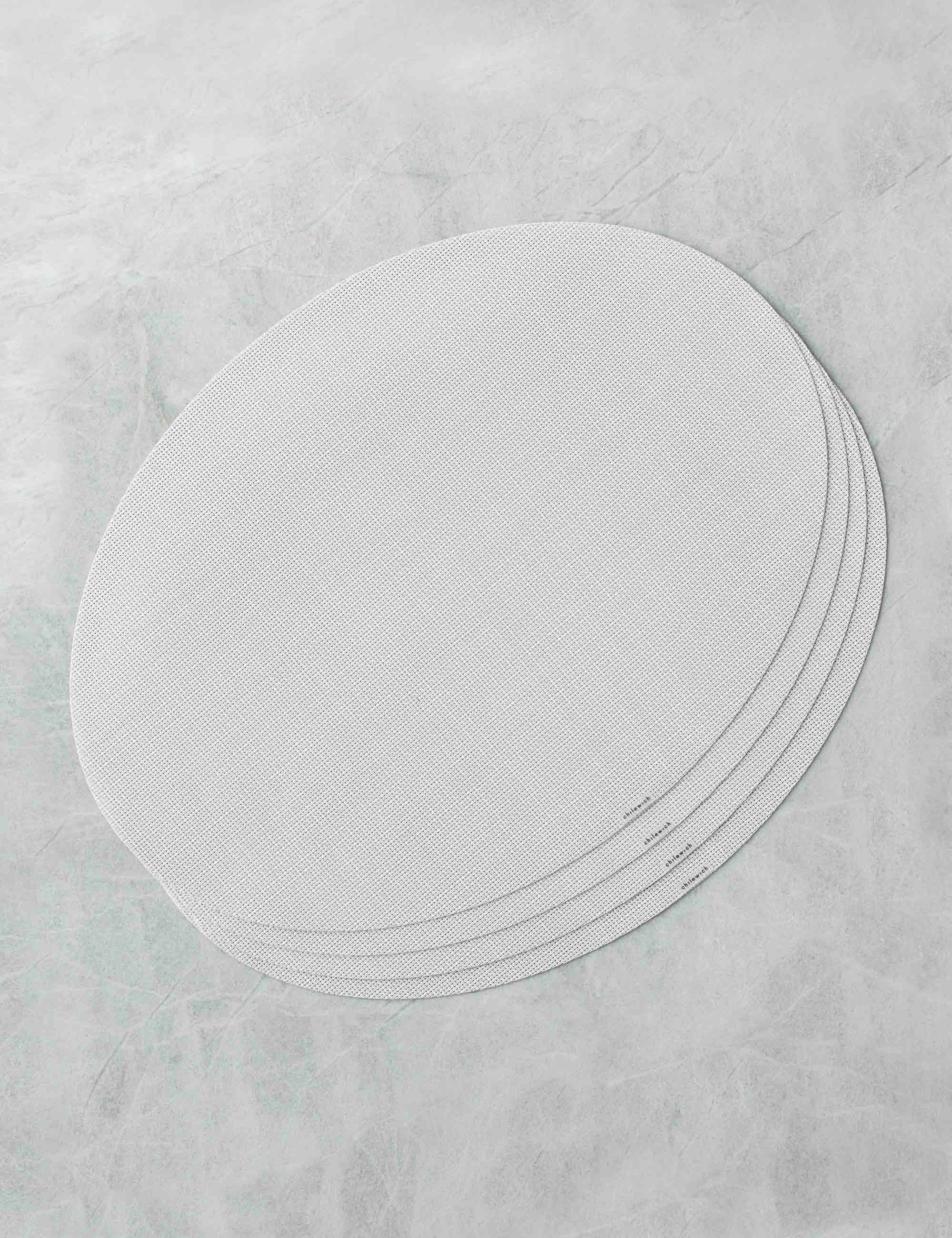 Mini Basketweave Oval Placemat (Set of 4) by Chilewich