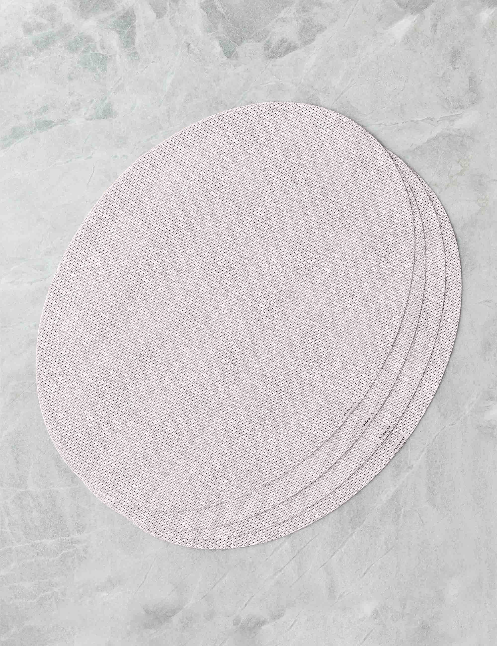 Mini Basketweave Oval Placemat (Set of 4) by Chilewich 