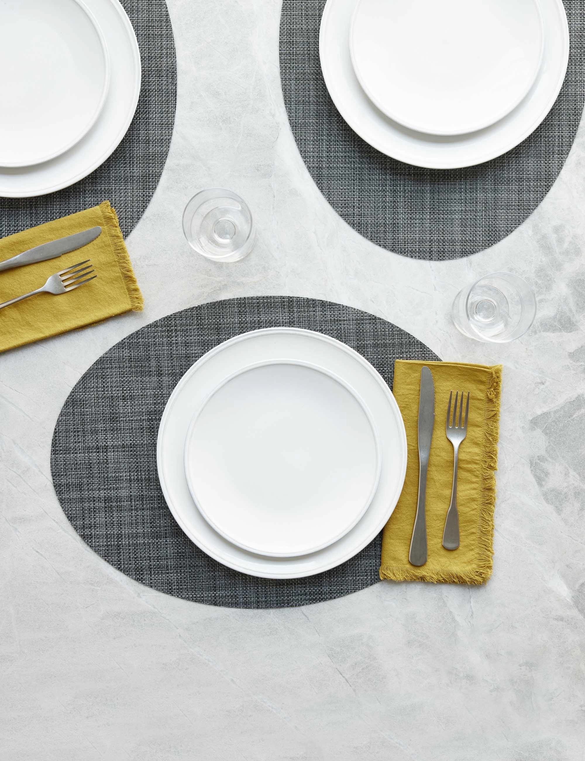 Mini Basketweave Oval Placemat (Set of 4) by Chilewich