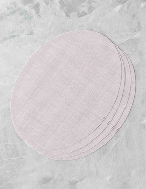 Mini Basketweave Oval Placemat (Set of 4) by Chilewich 