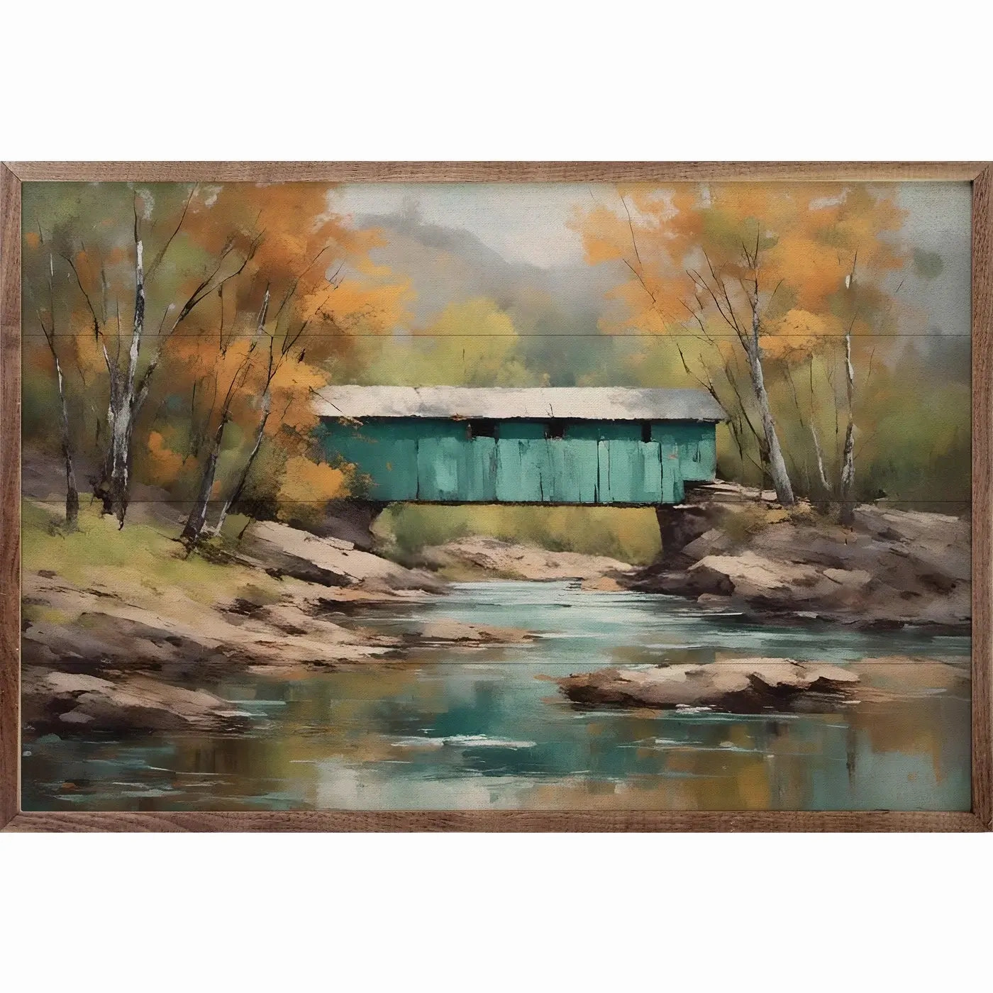Mint Bridge Wood Framed Print 