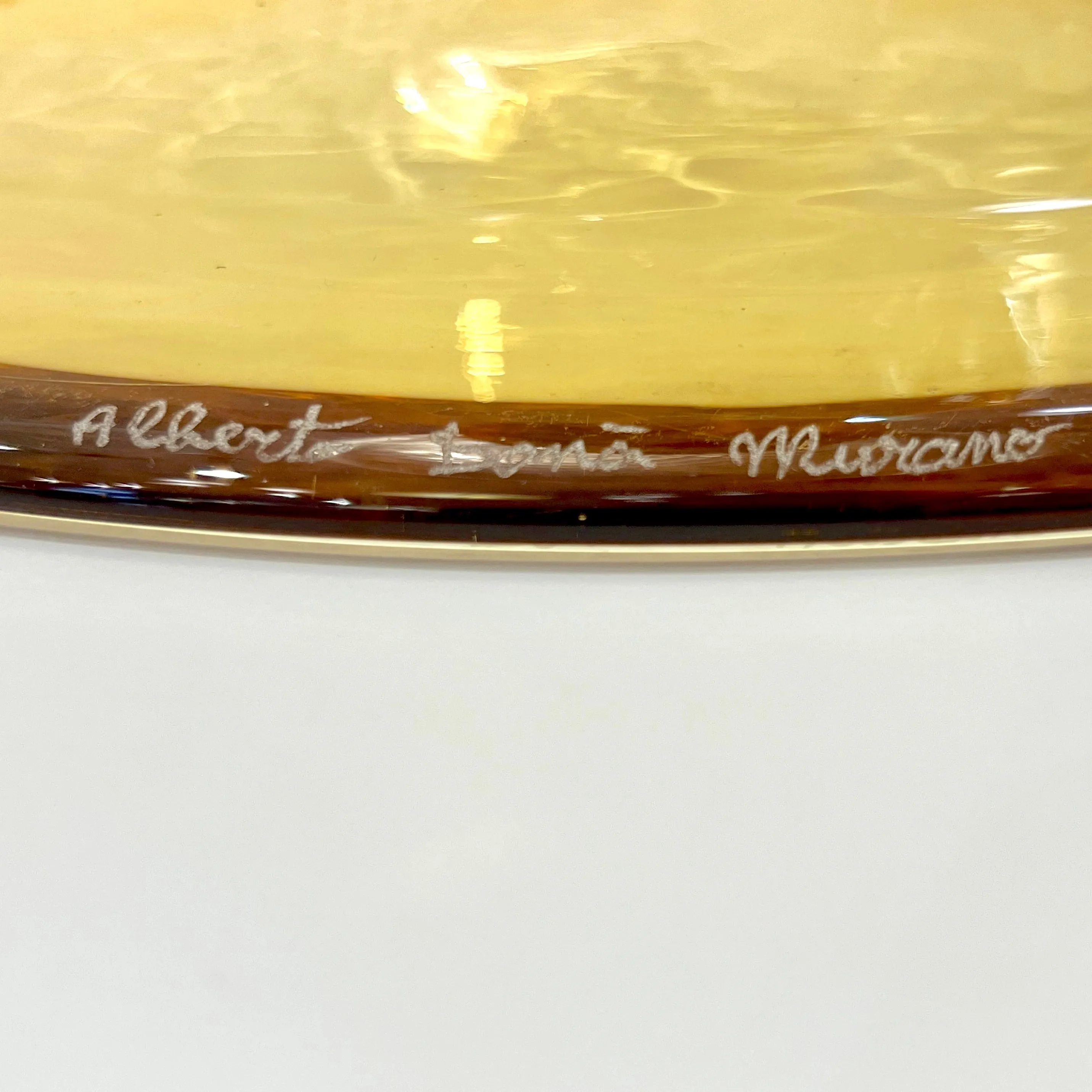 Modern Italian Gold Honeycomb Murano Glass Round Conical Hourglass Double Vase