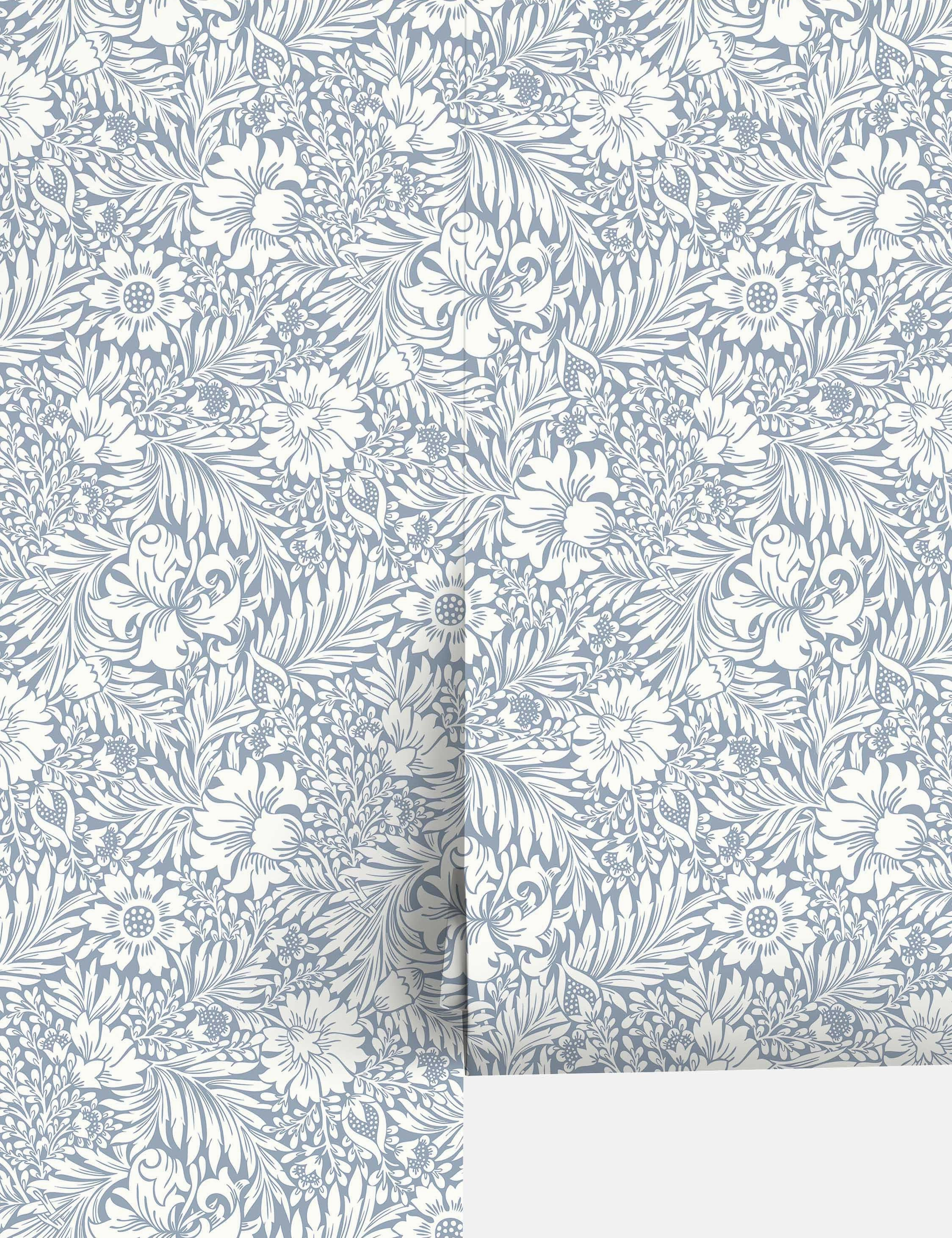 Modern Acanthus Peel   Stick Wallpaper by Erin & Ben Co. 