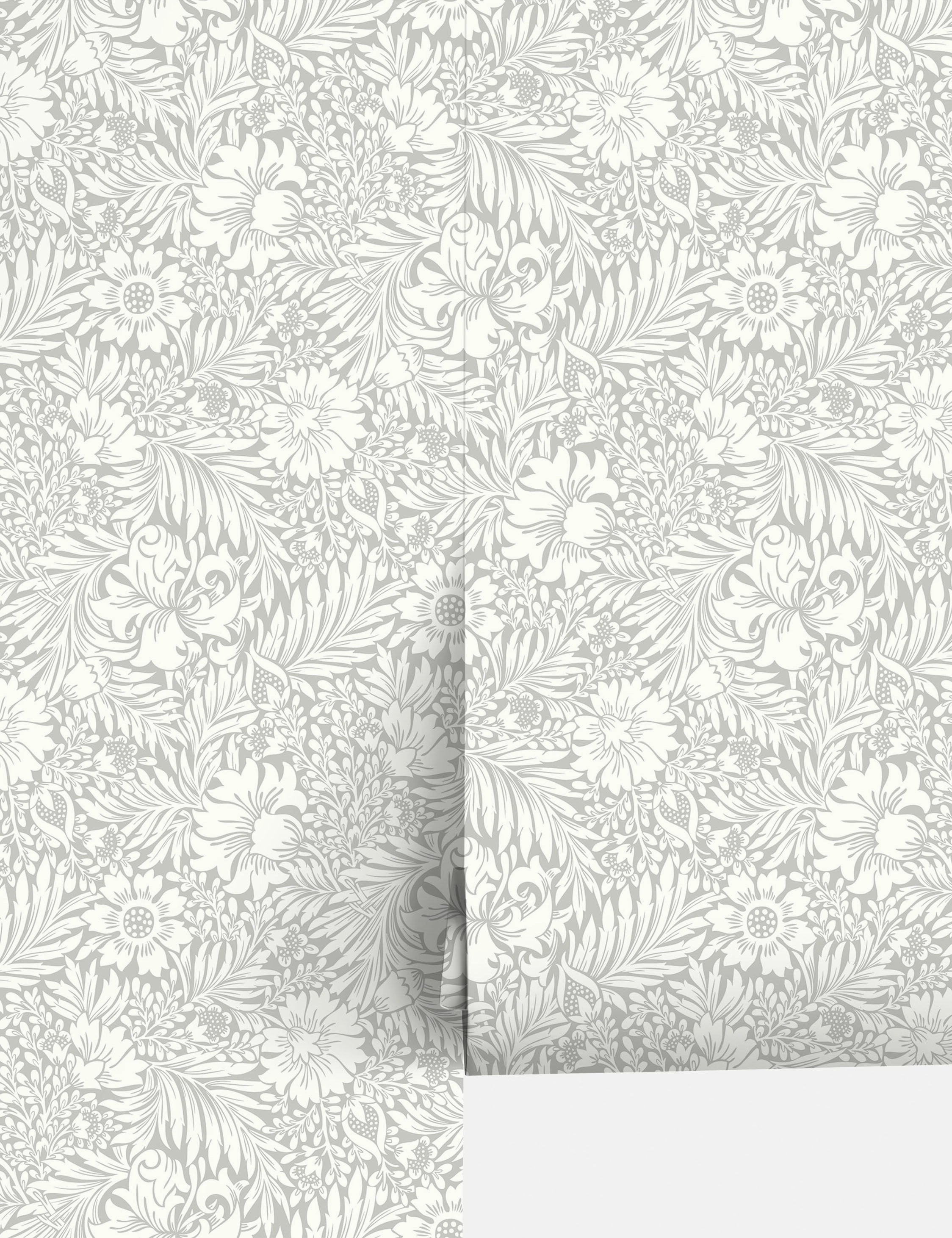Modern Acanthus Peel   Stick Wallpaper by Erin & Ben Co.