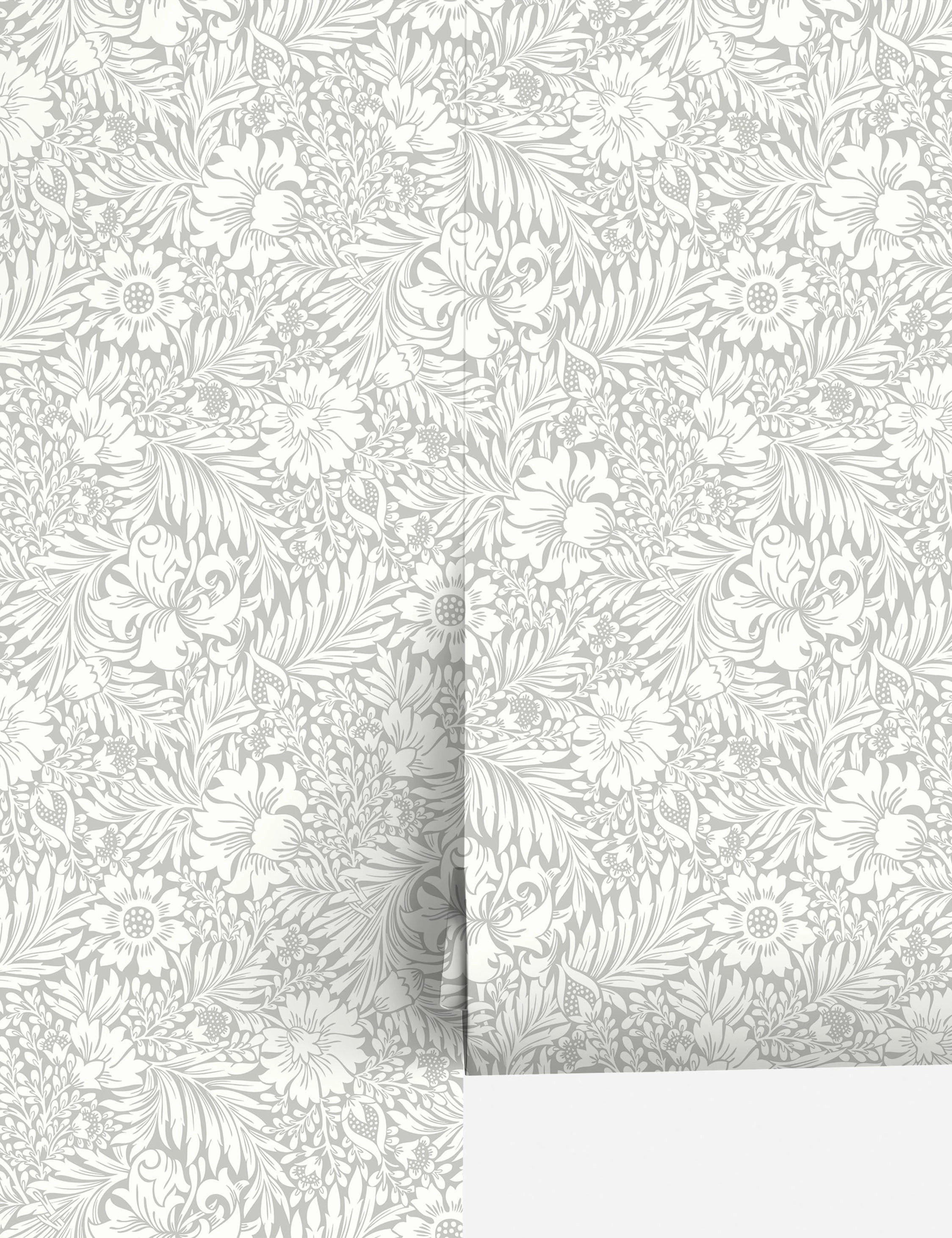 Modern Acanthus Peel   Stick Wallpaper by Erin & Ben Co.