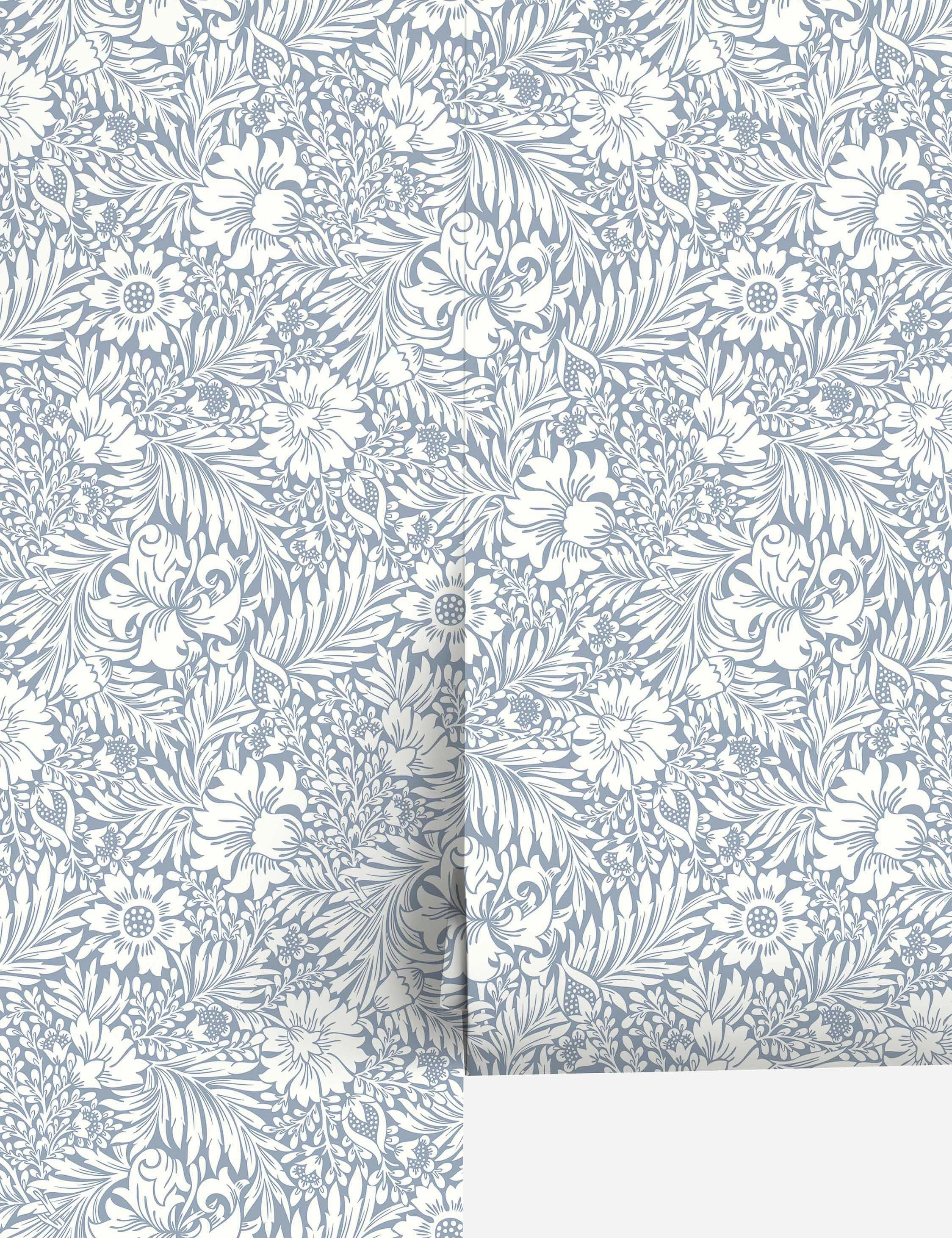 Modern Acanthus Peel   Stick Wallpaper by Erin & Ben Co. 