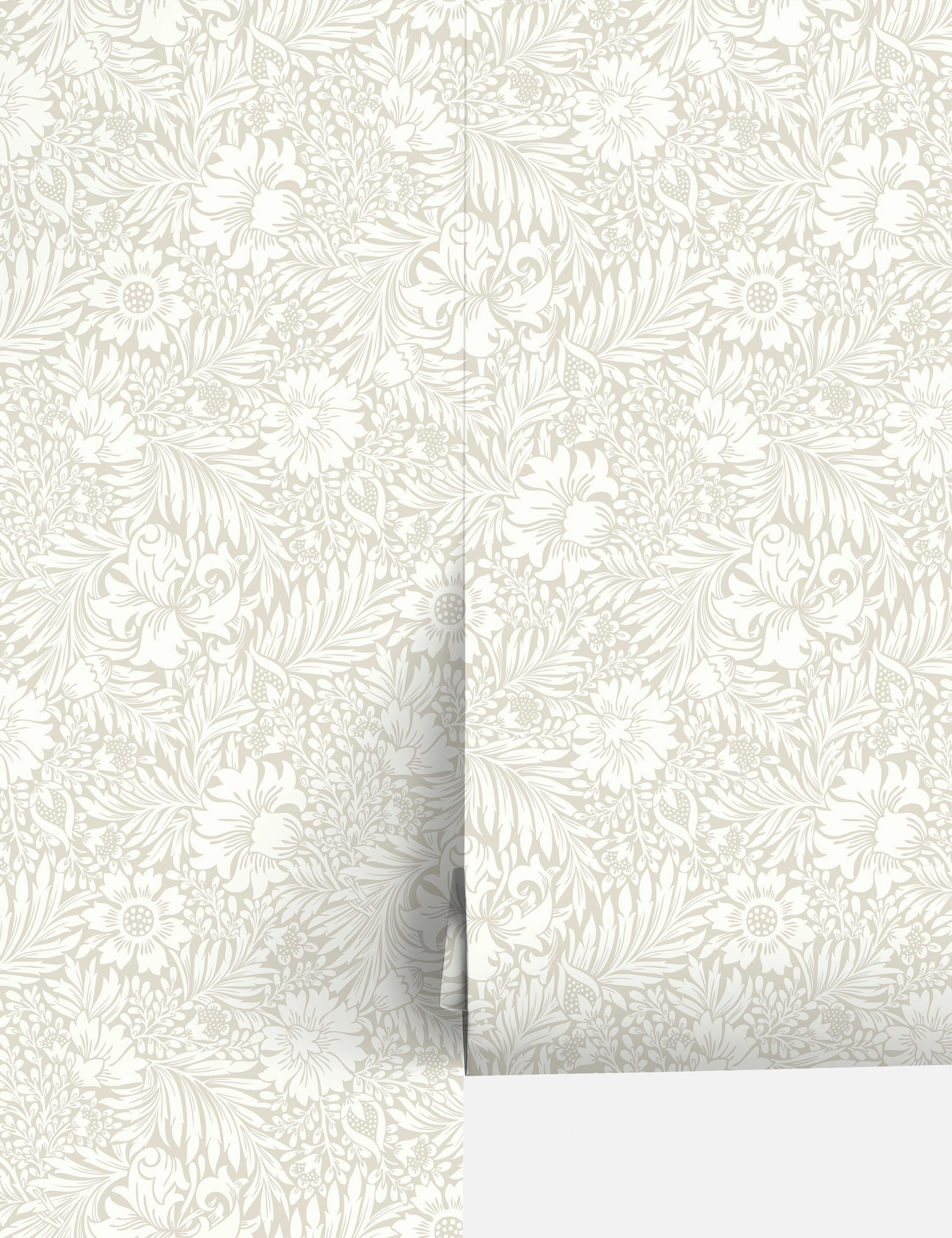 Modern Acanthus Peel   Stick Wallpaper by Erin & Ben Co.