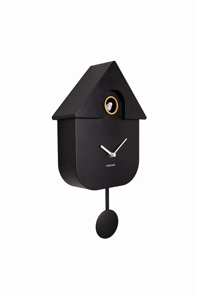 Modern Black Cuckoo Wall Clock