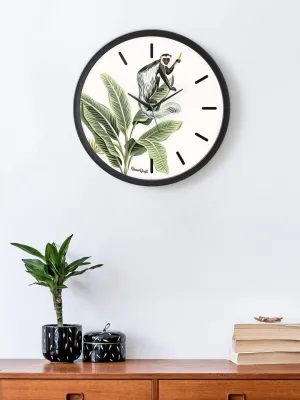 Monkey Menace Multicolor Wall Clock 